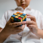 Rubik's Cube and Child Image