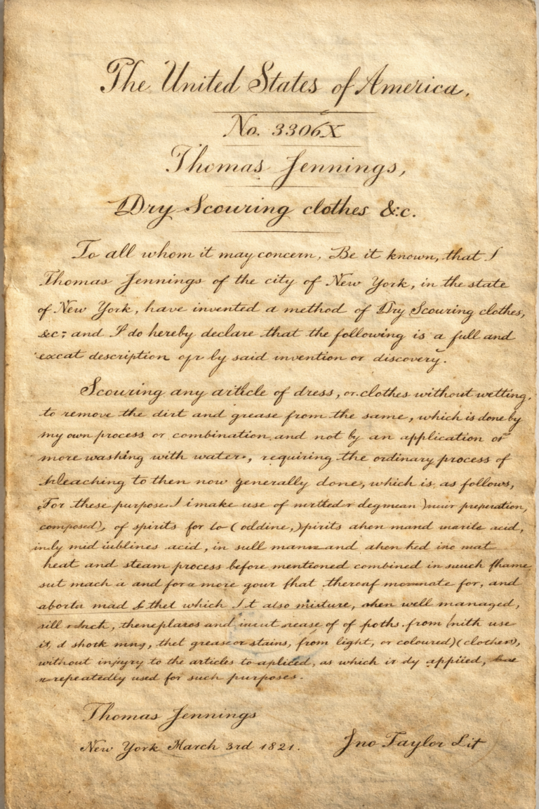 Thomas Jennings US Patent