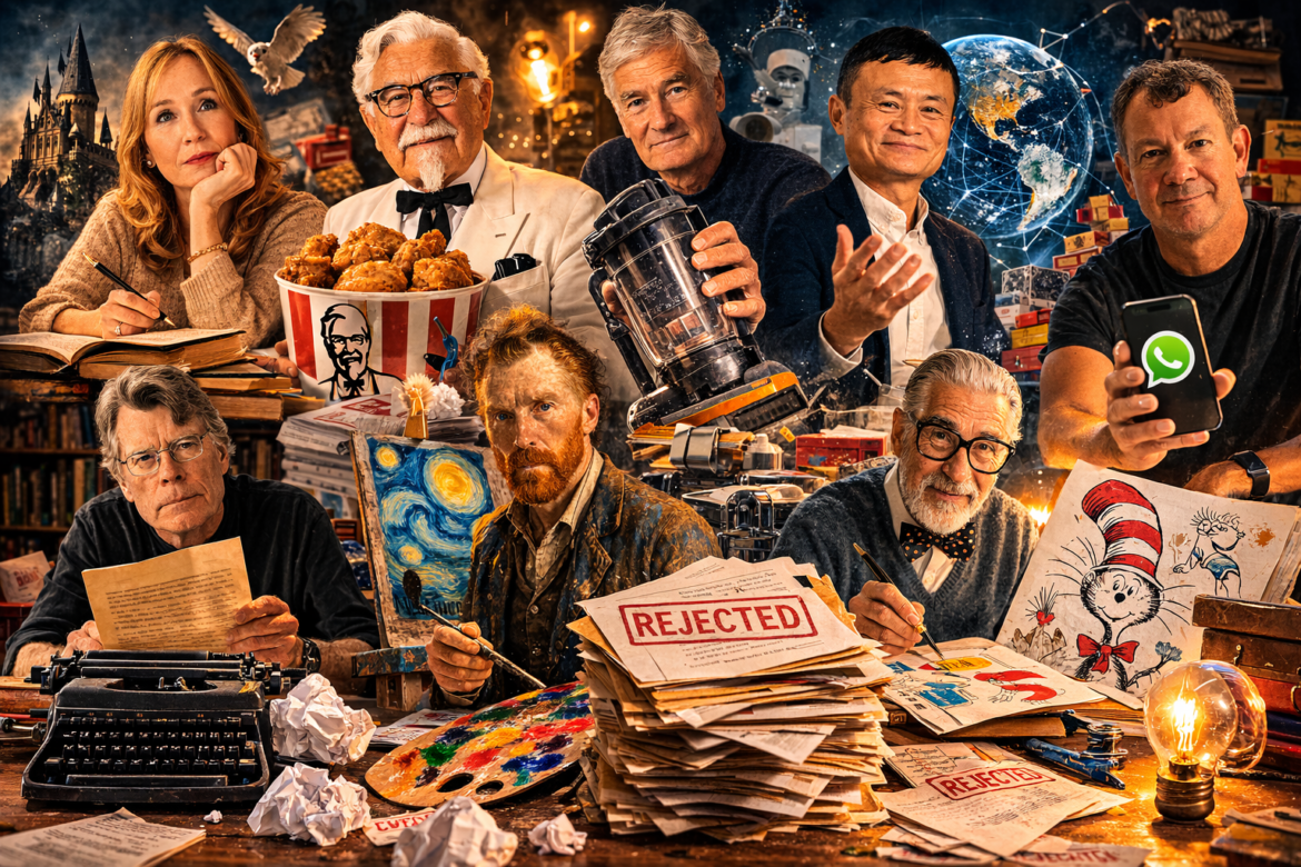 Rejected Over and Over Famous People