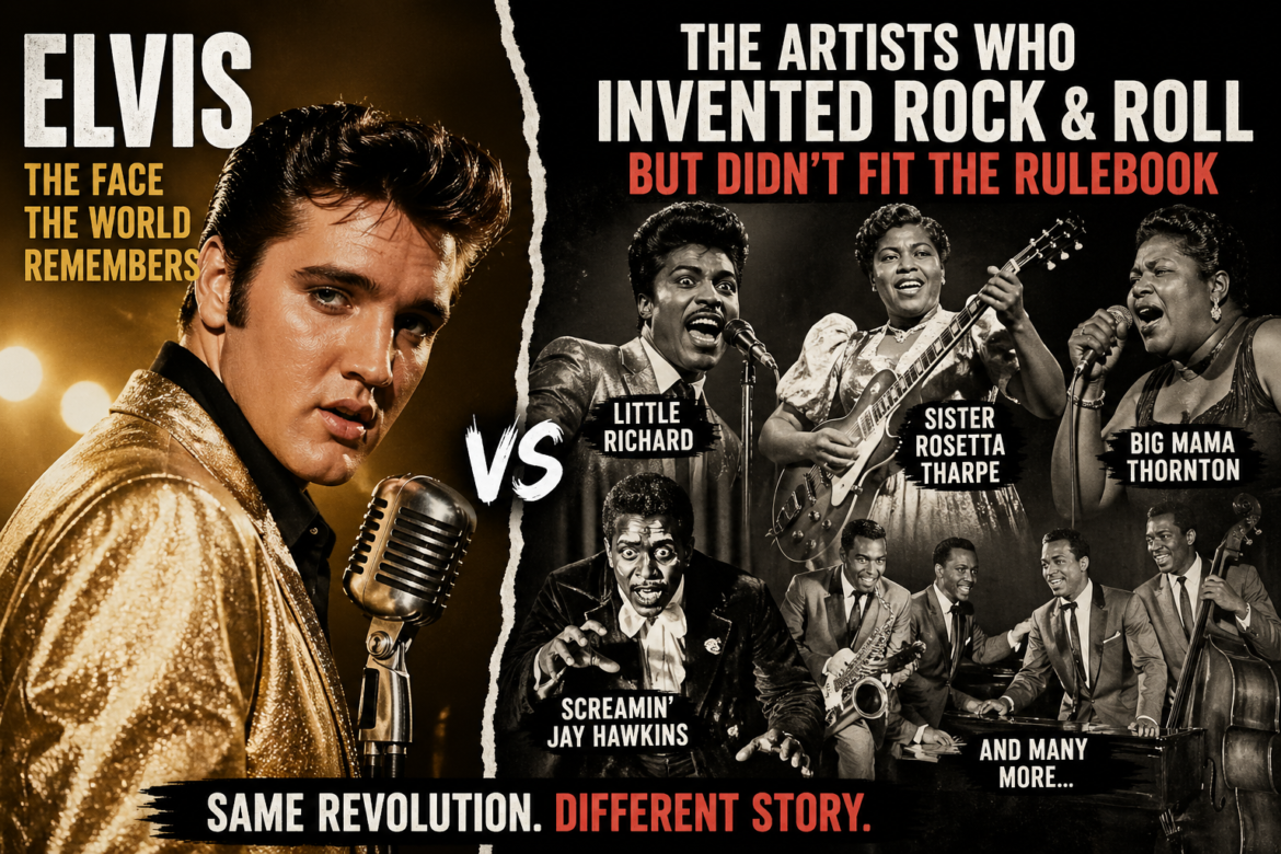 Elvis versus the artists who invented rock and roll