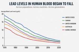 lead levels in human blood