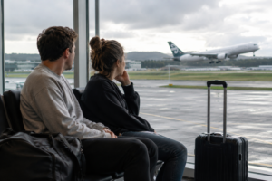Airport departure lounge image