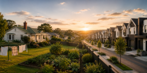 Kiwi quarter acre versus apartments