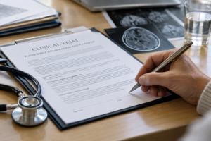 Medical trial consent form