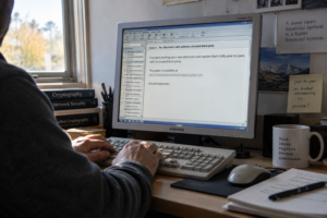 Satoshi an email