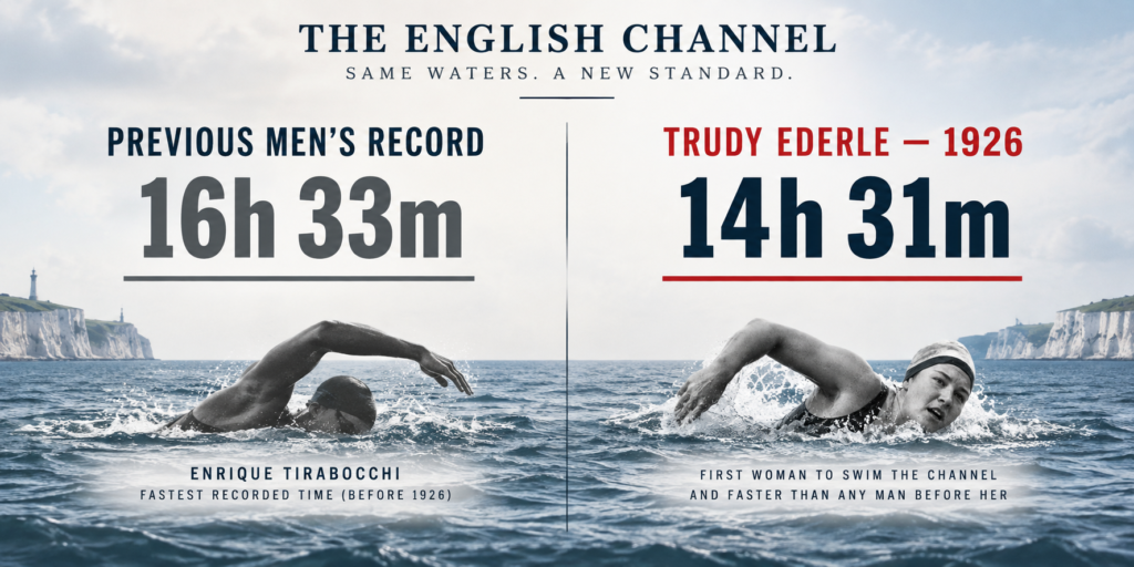 The Channel swimming record