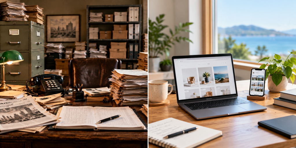 Traditional Office Meets Modern Workspace