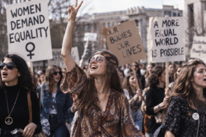 Women protesting